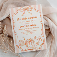 Citrouille Anniversaire Orange Ruban Citrouille
