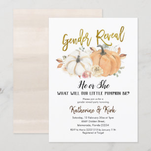 Invitation Citrouille Automne Genre Reveillez Party Invitatio