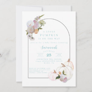 Invitation Citrouille Baby shower Baby shower garçon Invitati