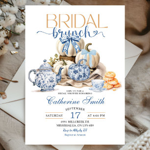 Invitation Citrouille Chinoiserie Bridal Brunch Fête des mari