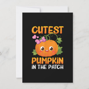 Invitation Citrouille Cutest Dans Le Patch Drôle Halloween Me