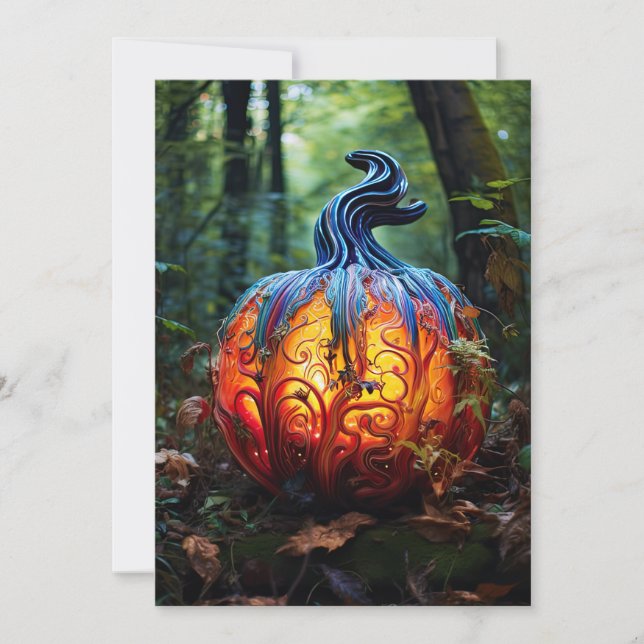 Invitation Citrouille de fête d'Halloween personnalisé (Devant)