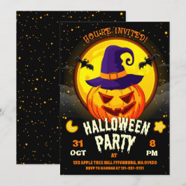 Invitation Citrouille de Halloween Carving Cute Spotacular Ki