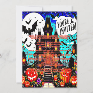 Invitation Citrouille d'Haloween