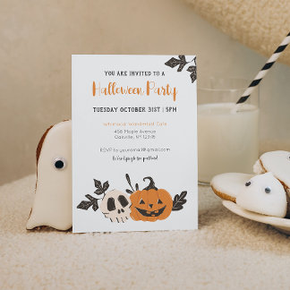 Invitation Citrouille du parti Halloween