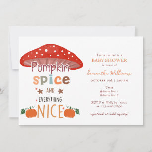 Invitation Citrouille Épice Sweet Automne Baby shower d'autom