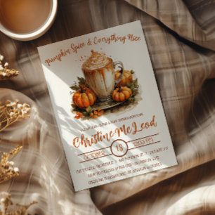 Invitation Citrouille épicée et tout ce qui est agréable, dou