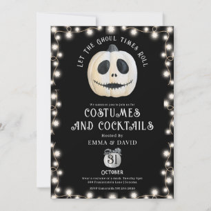 Invitation Citrouille gothique de la fête d'Halloween pour ad