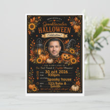 Citrouille Halloween Aquarelle Noire Personnalisée