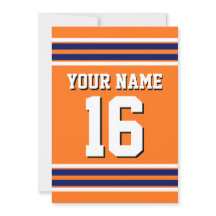 Citrouille Orange avec Marine White Stripes Team J