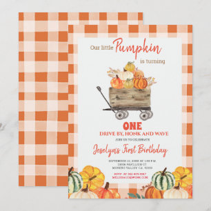 Invitation Citrouille Premier Anniversaire En Voie D'Annivers