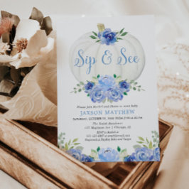 Invitation Citrouille siroter et voir, automne rencontrer acc