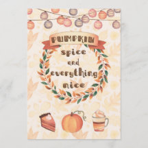 Citrouille Spice Fall Wreath Thanksgiving Dîner