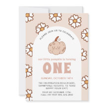 Citrouille super Daisies Retro Boho Premier annive