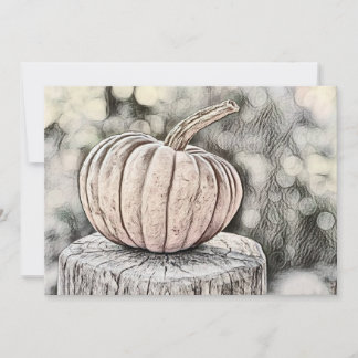 Invitation Citrouilles d'automne vintage couleurs d'automne a