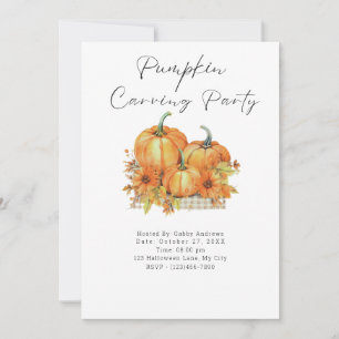 Invitation Citrouilles et tournesols Citrouilles de la Carvin
