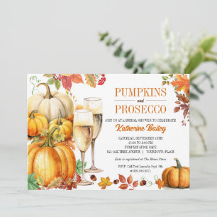 Invitation Citrouilles et Wedding shower de mariage du minist