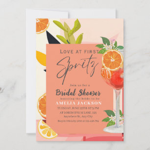 Invitation Citrus citron amour au premier spritz Fête des mar