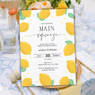 Invitation Citrus de la Fête des mariées d'amour du citron