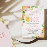 Citrus rose floral Elle est sucrée Un 1er annivers