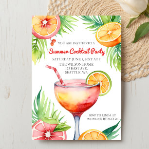 Invitation Citrus Summer Cocktail Party