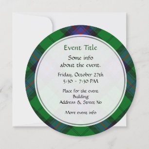 Invitation Clan Armstrong Tartan
