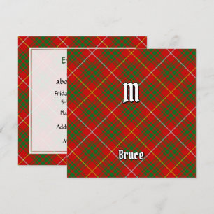 Invitation Clan Bruce Tartan