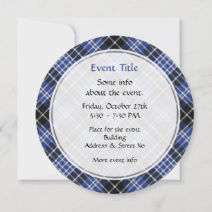 Invitation Clan Clark Tartan