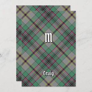 Invitation Clan Craig Tartan