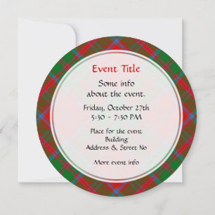 Invitation Clan Drummond Tartan