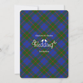 Invitation Clan écossais Tartan Plaid Mariage modifiable