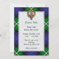 Clan Forbes Crest sur Tartan