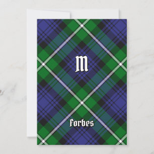 Invitation Clan Forbes Tartan