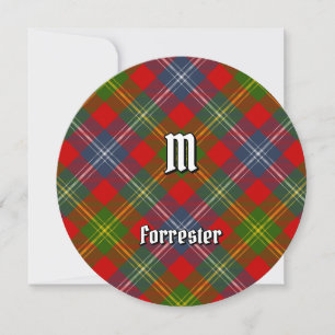 Invitation Clan Forrester Tartan