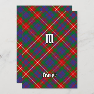 Invitation Clan Fraser de Lovat Tartan