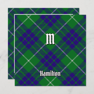 Invitation Clan Hamilton Chasse Tartan
