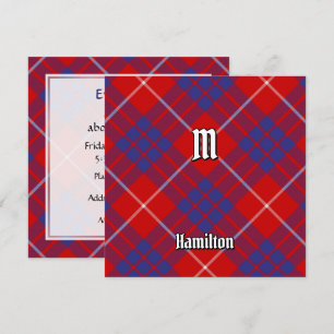 Invitation Clan Hamilton Red Tartan
