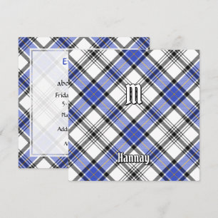 Invitation Clan Hannay Tartan