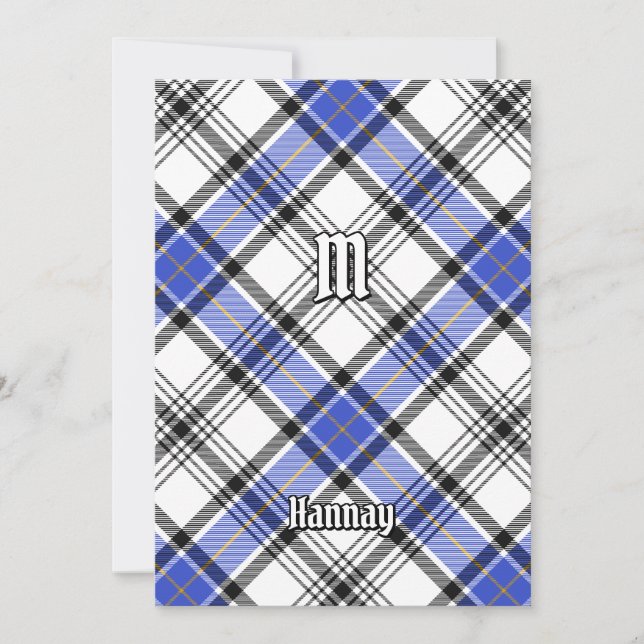 Invitation Clan Hannay Tartan (Devant)