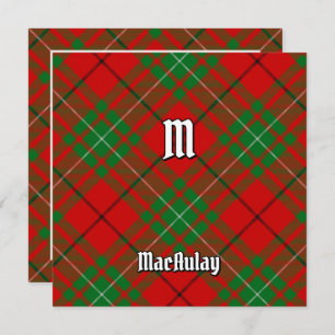 Invitation Clan MacAulay Tartan