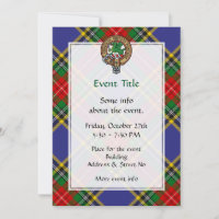Invitation Clan MacBeth Crest