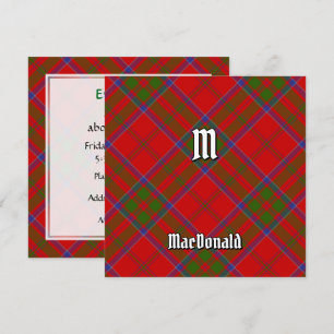 Invitation Clan MacDonald de Keppoch Tartan