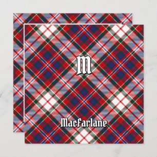 Invitation Clan MacFarlane robe Tartan