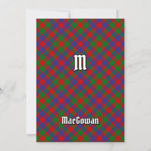 Invitation Clan MacGowan Tartan