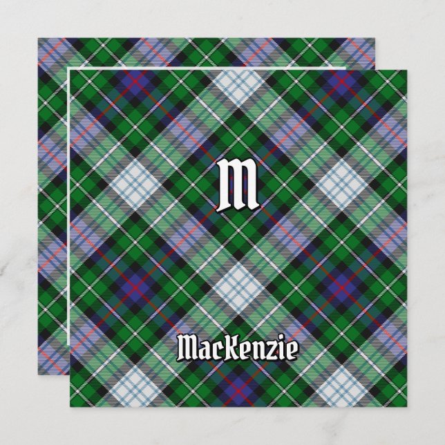 Invitation Clan MacKenzie robe Tartan (Devant / Derrière)