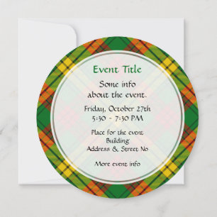 Invitation Clan MacMillan Tartan