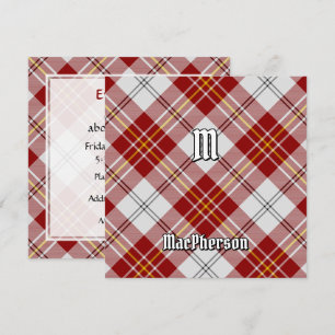 Invitation Clan MacPherson Robe Rouge Tartan