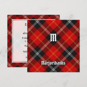 Invitation Clan Marjoribanks Tartan