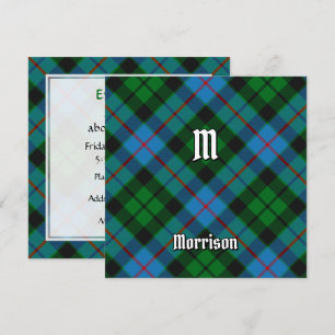 Invitation Clan Morrison Chasse Tartan