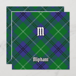 Invitation Clan Oliphant Tartan